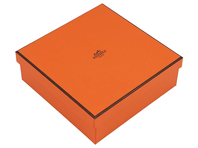 Pochette Mini Bolide Hermès in canvas marrone - vista 8