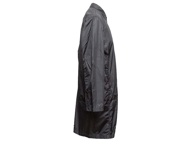 Vestido-abrigo de nylon negro Prada Talla IT 42 - vista 3