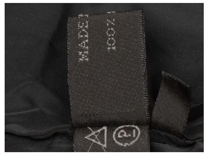 Vestido-abrigo de nylon negro Prada Talla IT 42 - vista 7