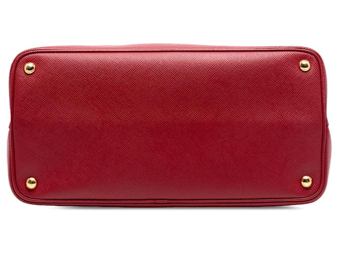 Borsa Double Saffiano Cuir Prada Rossa Medium Rosso - vista 3