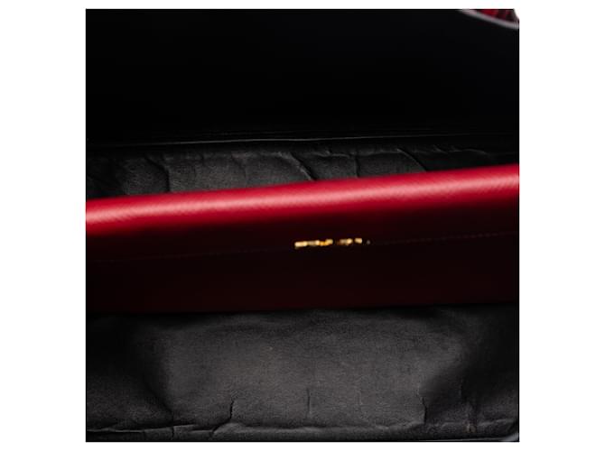 Borsa Double Saffiano Cuir Prada Rossa Medium Rosso - vista 4