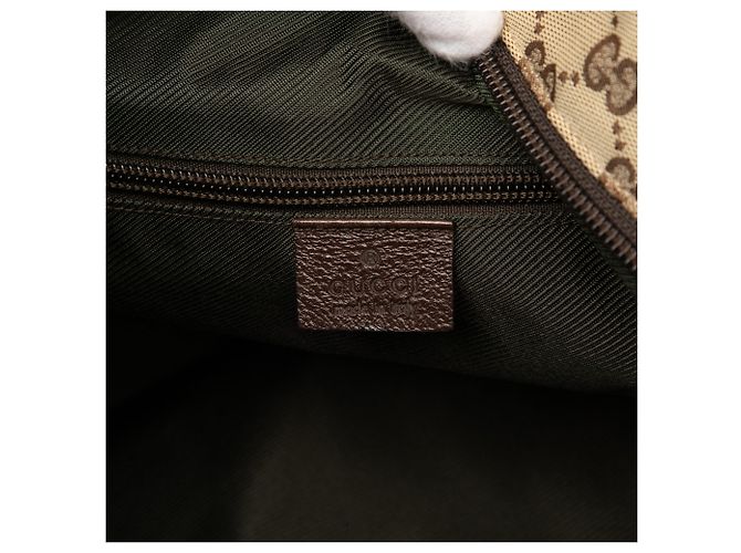 Tote Verticale Gucci GG Canvas Web marrone - vista 5
