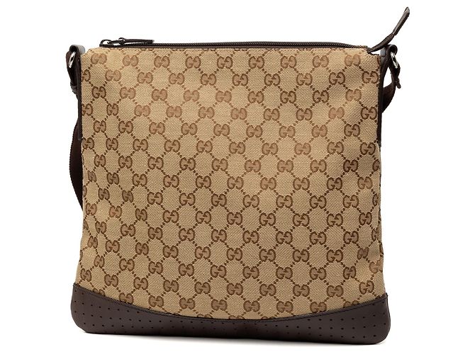Borsa a tracolla Gucci GG Canvas marrone - vista 2