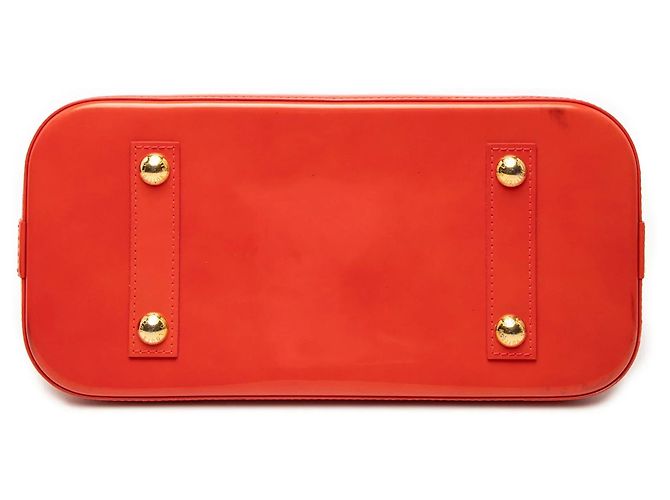 Borsa Alma PM Monogram Vernis Arancione Louis Vuitton - vista 3