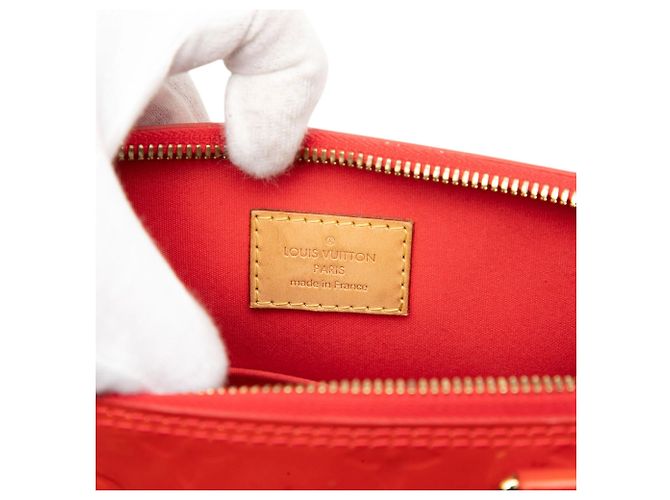 Borsa Alma PM Monogram Vernis Arancione Louis Vuitton - vista 5