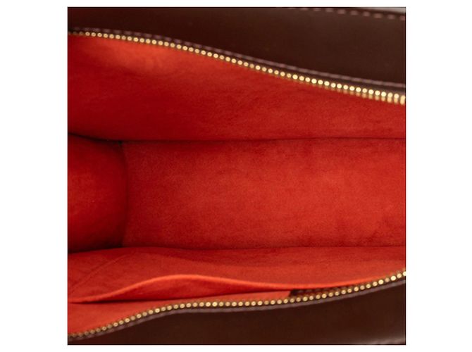 Borsa Tote Louis Vuitton Damier Ebene Venice Sac Plat GM Marrone - vista 4