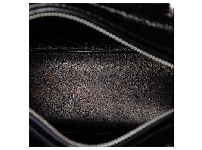 Borsa Lady Dior Medium in microcannage metallizzato vernice nero - vista 4