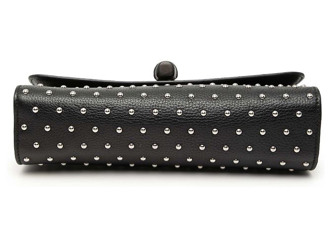 Gucci Medium Studded Leather Miss Bamboo Umhängetasche schwarz - Ansicht 3
