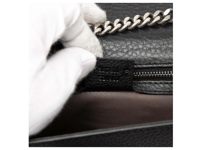 Gucci Medium Studded Leather Miss Bamboo Umhängetasche schwarz - Ansicht 6