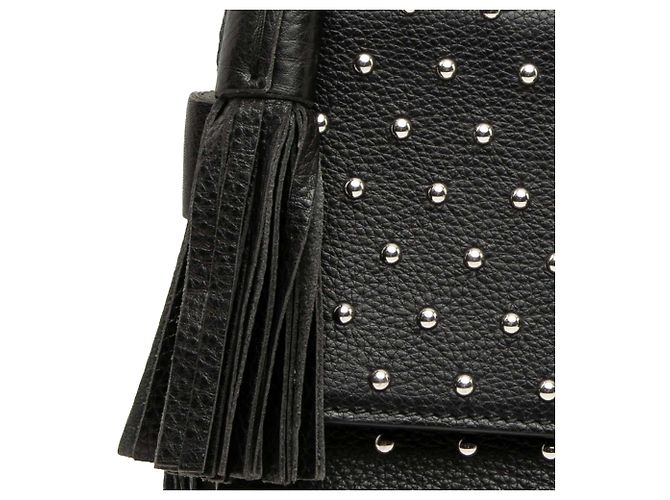 Gucci Medium Studded Leather Miss Bamboo Umhängetasche schwarz - Ansicht 7