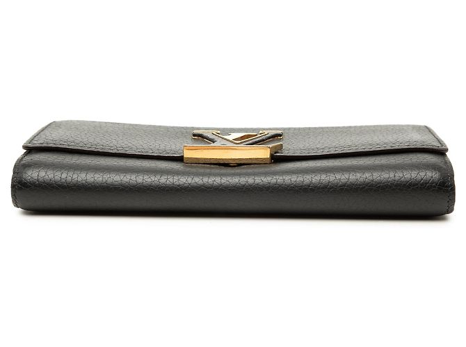 Langer Louis Vuitton Taurillon Capucines Geldbeutel schwarz - Ansicht 3