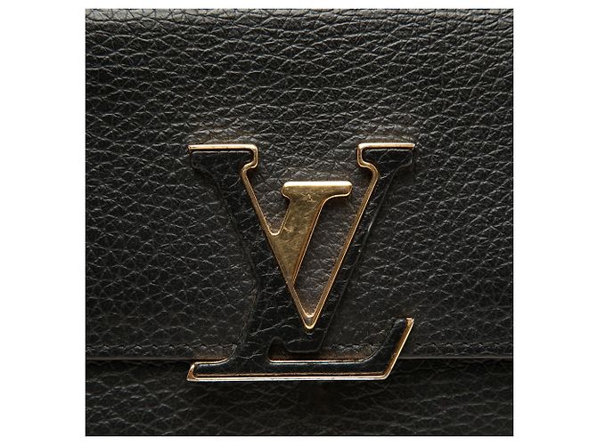 Langer Louis Vuitton Taurillon Capucines Geldbeutel schwarz - Ansicht 7