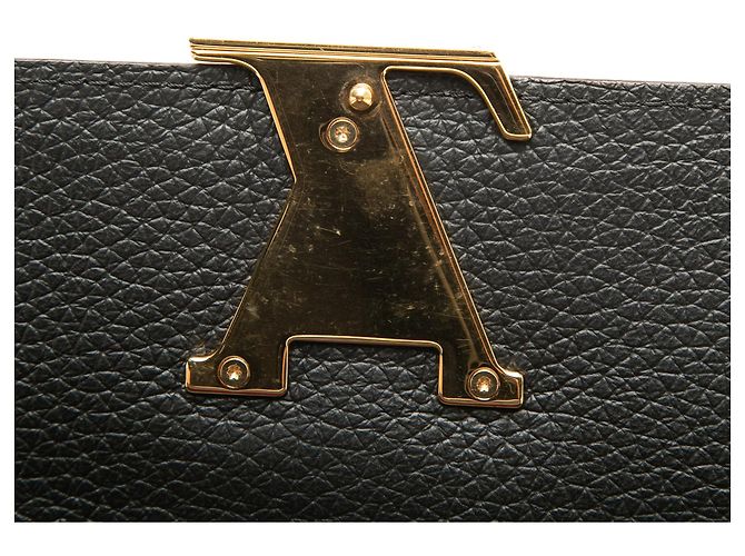 Langer Louis Vuitton Taurillon Capucines Geldbeutel schwarz - Ansicht 8