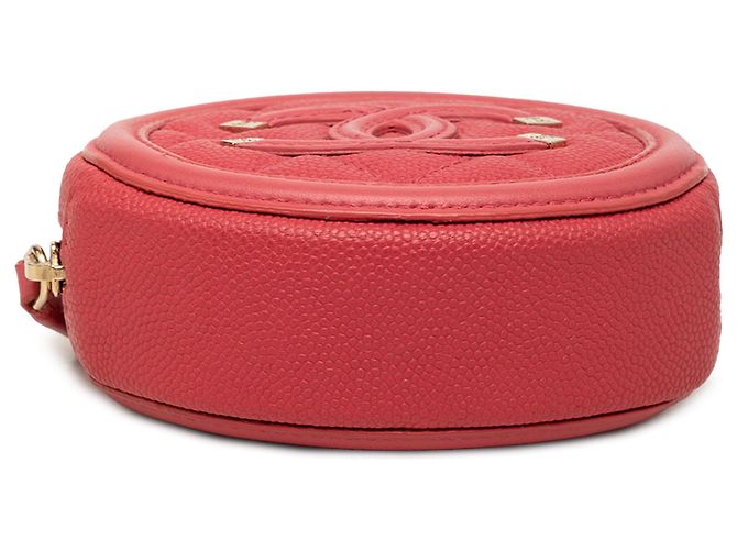 Portafoglio Chanel Caviar Filigree rosa - vista 3