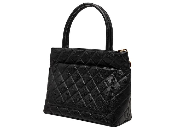 Tote Chanel Caviar Medallion nero - vista 2