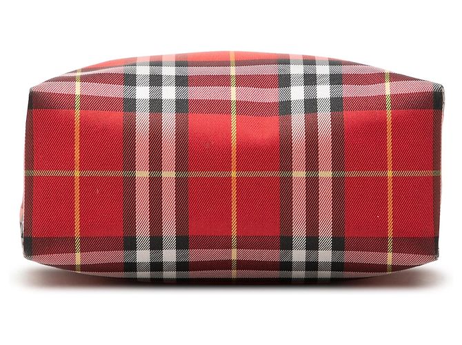 Borsa a mano in nylon Burberry House Check rossa Rosso - vista 3