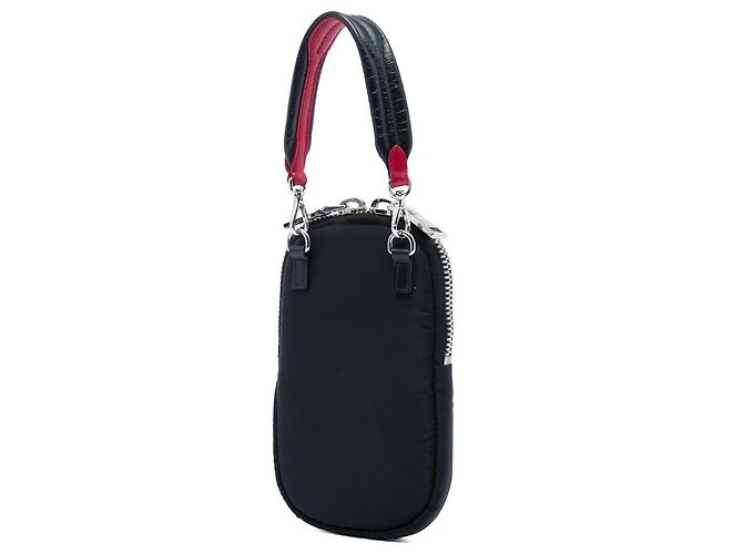 Borsa porta-cellulare Prada Mini Tessuto Pocket Cargo Nera Nero - vista 2