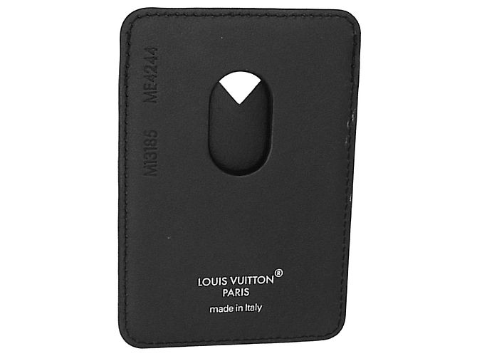 Brauner Louis Vuitton Monogram Macassar Magnetischer Kartenhalter - Ansicht 2