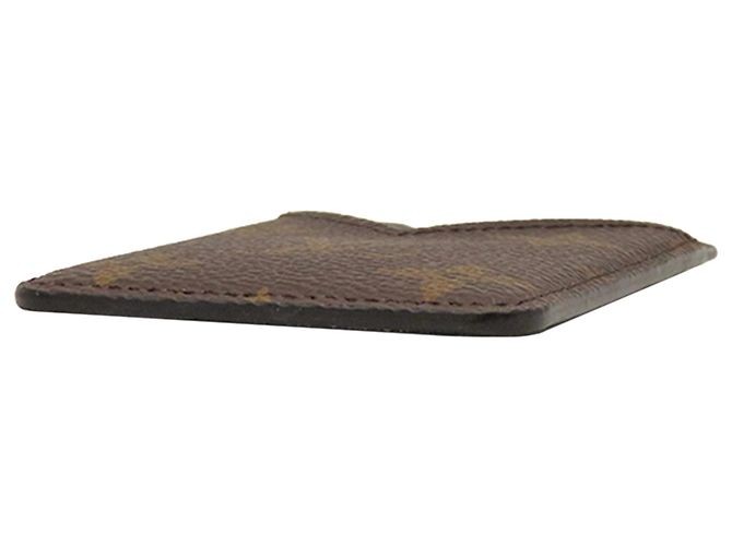 Brauner Louis Vuitton Monogram Macassar Magnetischer Kartenhalter - Ansicht 3