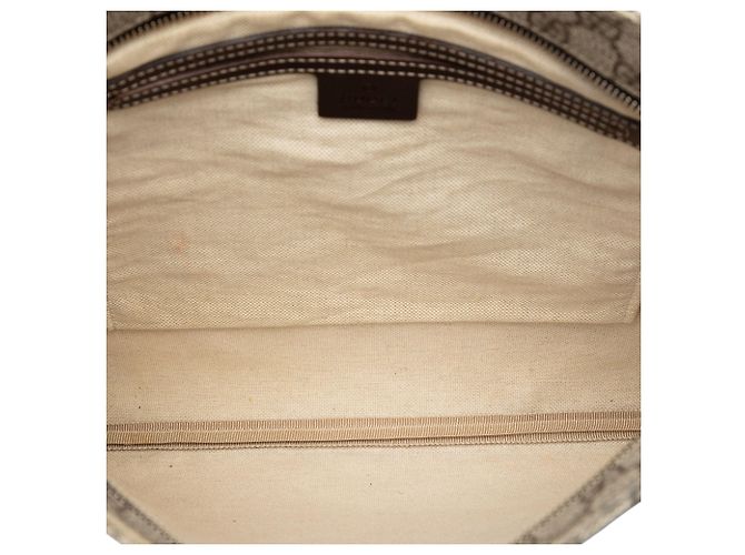 Borsa a tracolla Gucci GG Supreme Beige - vista 4