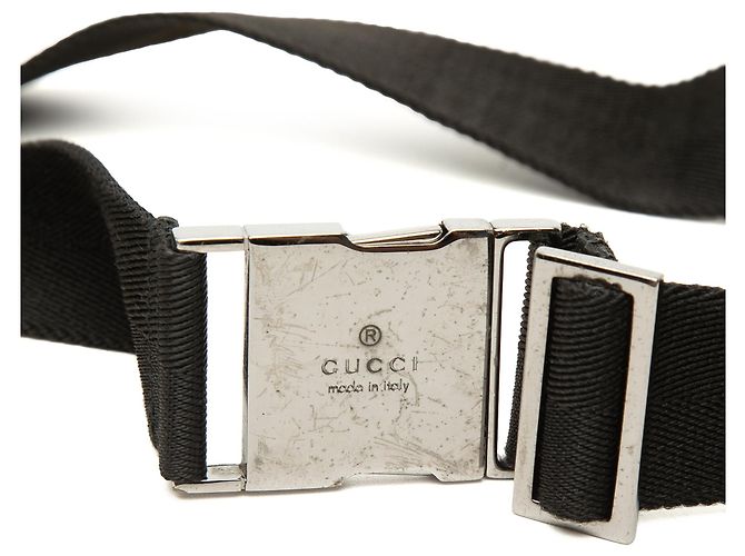 Borsa a tracolla Gucci GG Canvas con doppia tasca nera Nero - vista 6