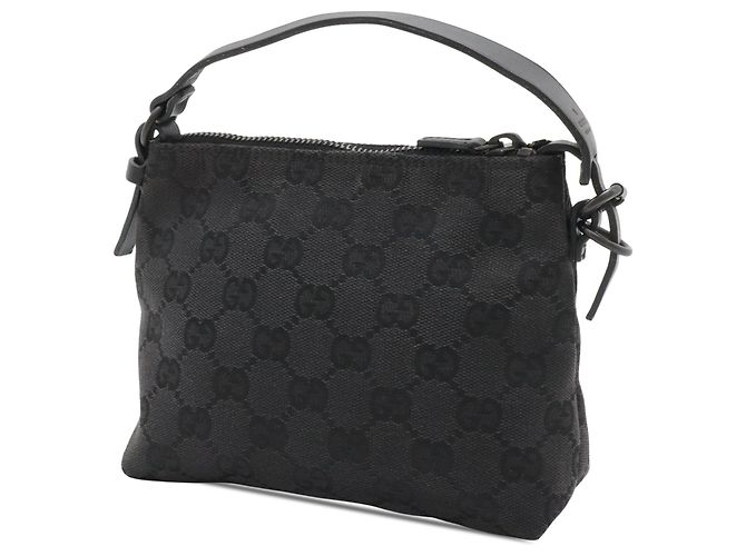 Borsa Gucci GG Canvas nera Nero - vista 2