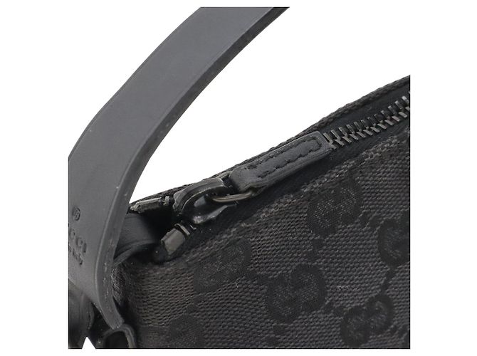 Borsa Gucci GG Canvas nera Nero - vista 4