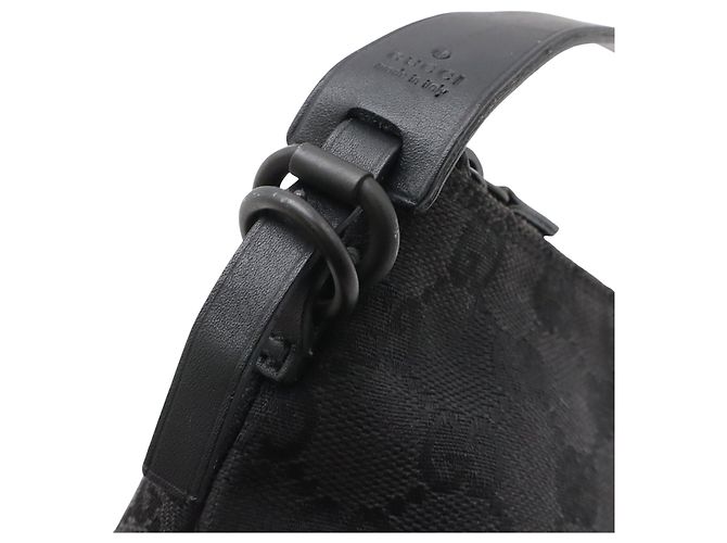 Borsa Gucci GG Canvas nera Nero - vista 6