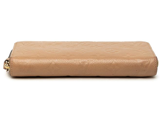Cartera larga Zippy Louis Vuitton Monogram Empreinte Tan Camello - vista 3