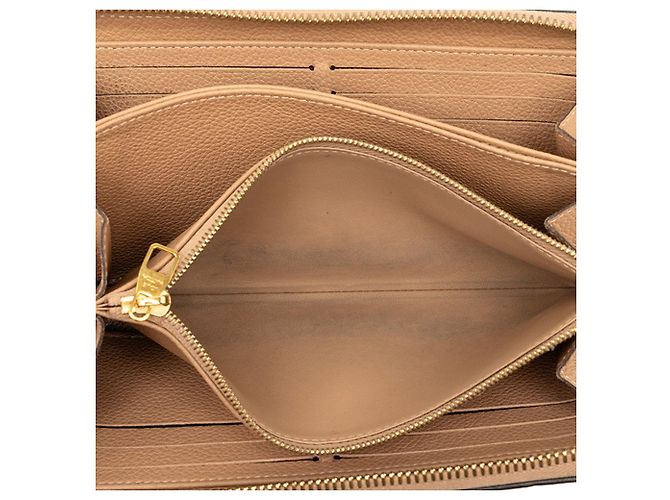 Cartera larga Zippy Louis Vuitton Monogram Empreinte Tan Camello - vista 4
