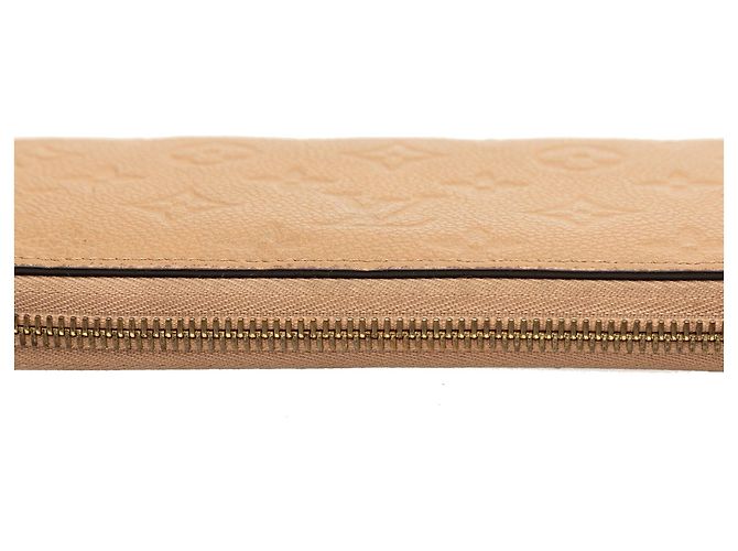 Cartera larga Zippy Louis Vuitton Monogram Empreinte Tan Camello - vista 7