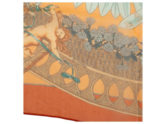 Sciarpa in seta Multi Hermès Amours 42 Multicolore - vista 3
