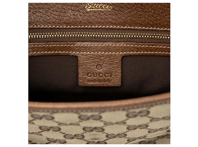 Borsa Jackie Tote Gucci GG Canvas Beige - vista 5
