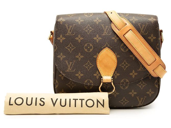 Borsa a tracolla Louis Vuitton Monogram Saint Cloud GM marrone - vista 7