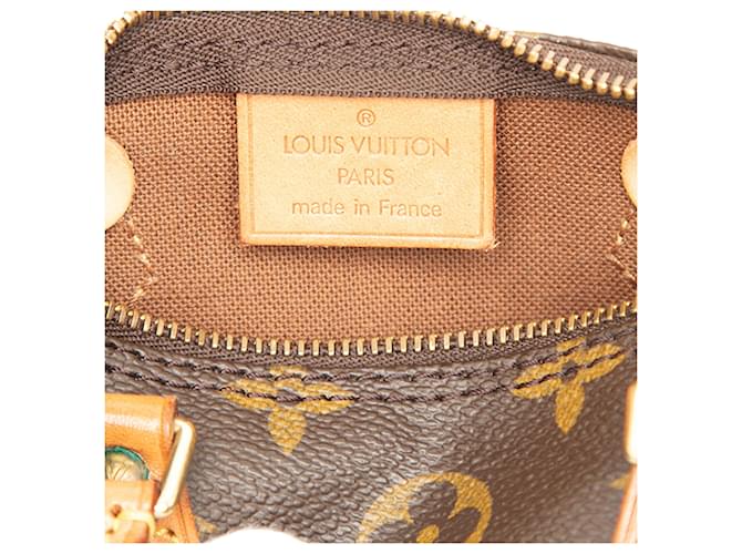 Borsa Louis Vuitton Monogram Mini Speedy HL marrone - vista 5