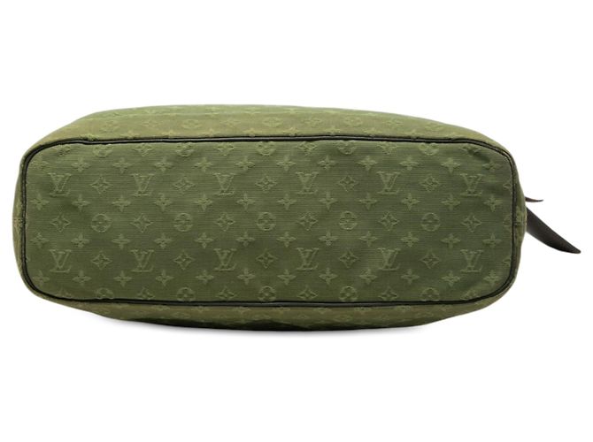 Borsa Louis Vuitton Monogram Mini Lin Lucille GM Verde - vista 3