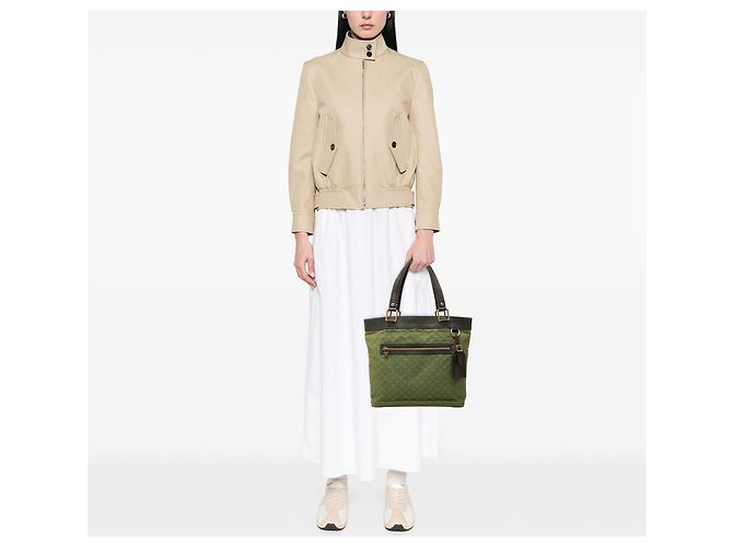 Borsa Louis Vuitton Monogram Mini Lin Lucille GM Verde - vista 6