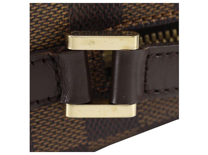 Borsa a tracolla Louis Vuitton Damier Ebene Ipanema PM Marrone - vista 15