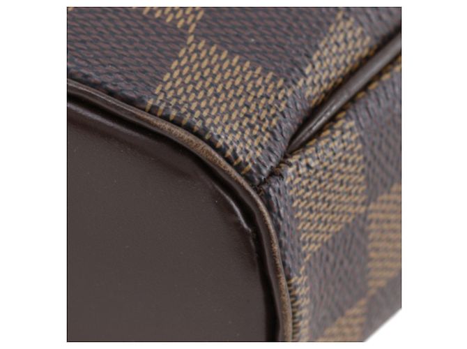 Borsa a tracolla Louis Vuitton Damier Ebene Ipanema PM Marrone - vista 17