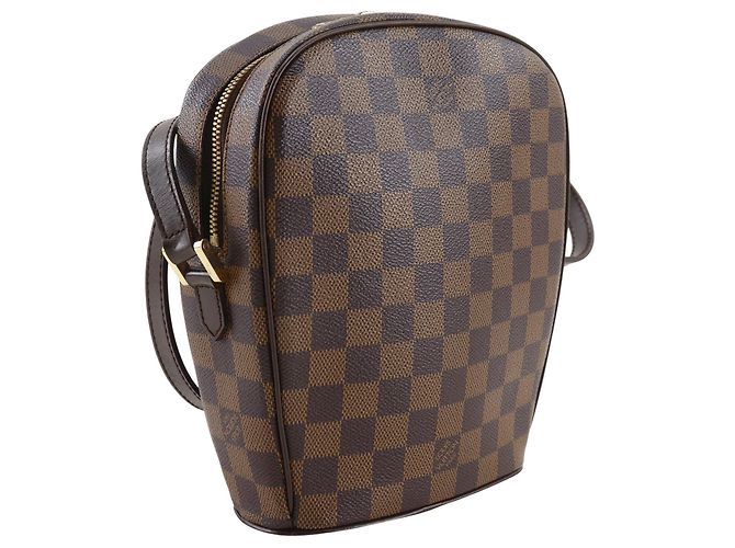 Borsa a tracolla Louis Vuitton Damier Ebene Ipanema PM Marrone - vista 2