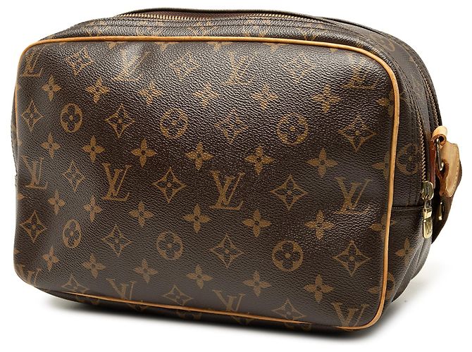 Borsa a tracolla Louis Vuitton Monogram Reporter PM marrone - vista 2
