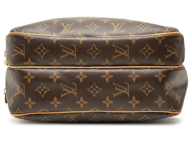 Borsa a tracolla Louis Vuitton Monogram Reporter PM marrone - vista 3