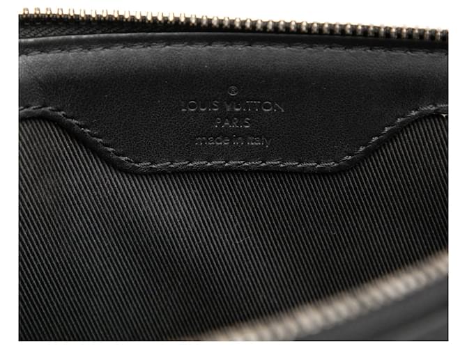 Borsa Satchel Louis Vuitton Monogram Eclipse nera Nero - vista 5