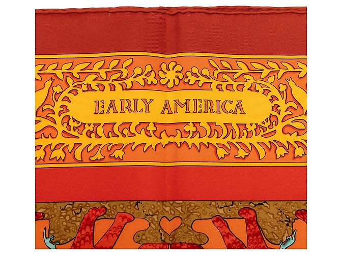 Hermès Seidentuch Multi Early America 90 Mehrfarben - Ansicht 4