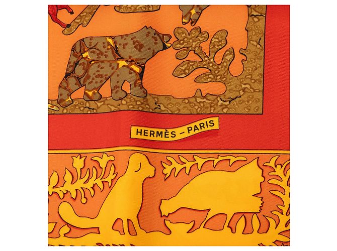 Hermès Seidentuch Multi Early America 90 Mehrfarben - Ansicht 5