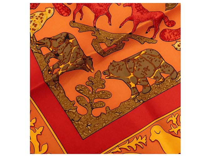 Hermès Seidentuch Multi Early America 90 Mehrfarben - Ansicht 6