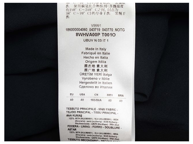 Trägerloses Abendkleid aus Samt und Seide in Navy Giorgio Armani Größe IT 40 - Ansicht 5