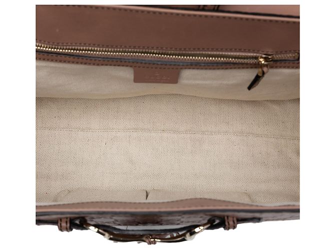 Borsa a tracolla Gucci Large Guccissima Emily marrone - vista 4