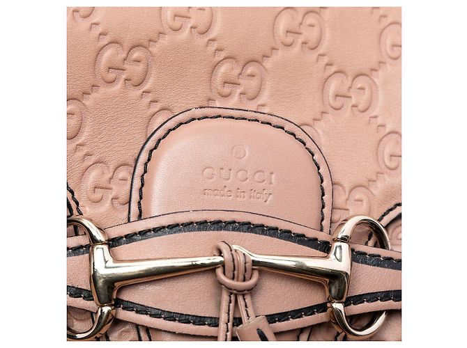 Borsa a tracolla Gucci Large Guccissima Emily marrone - vista 5