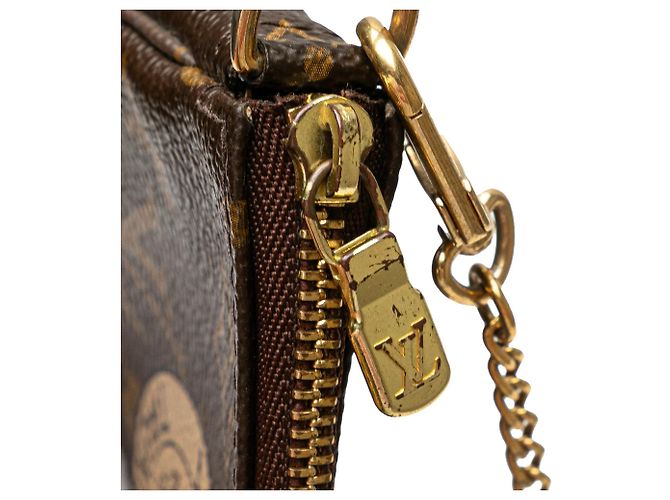 Bauletti e borse Louis Vuitton Monogram marrone Mini Pochette Accessoires - vista 7